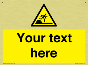 Custom warning Submerged step or steps